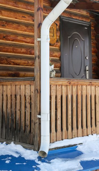 Porch Downspout Installation in Jonesboro